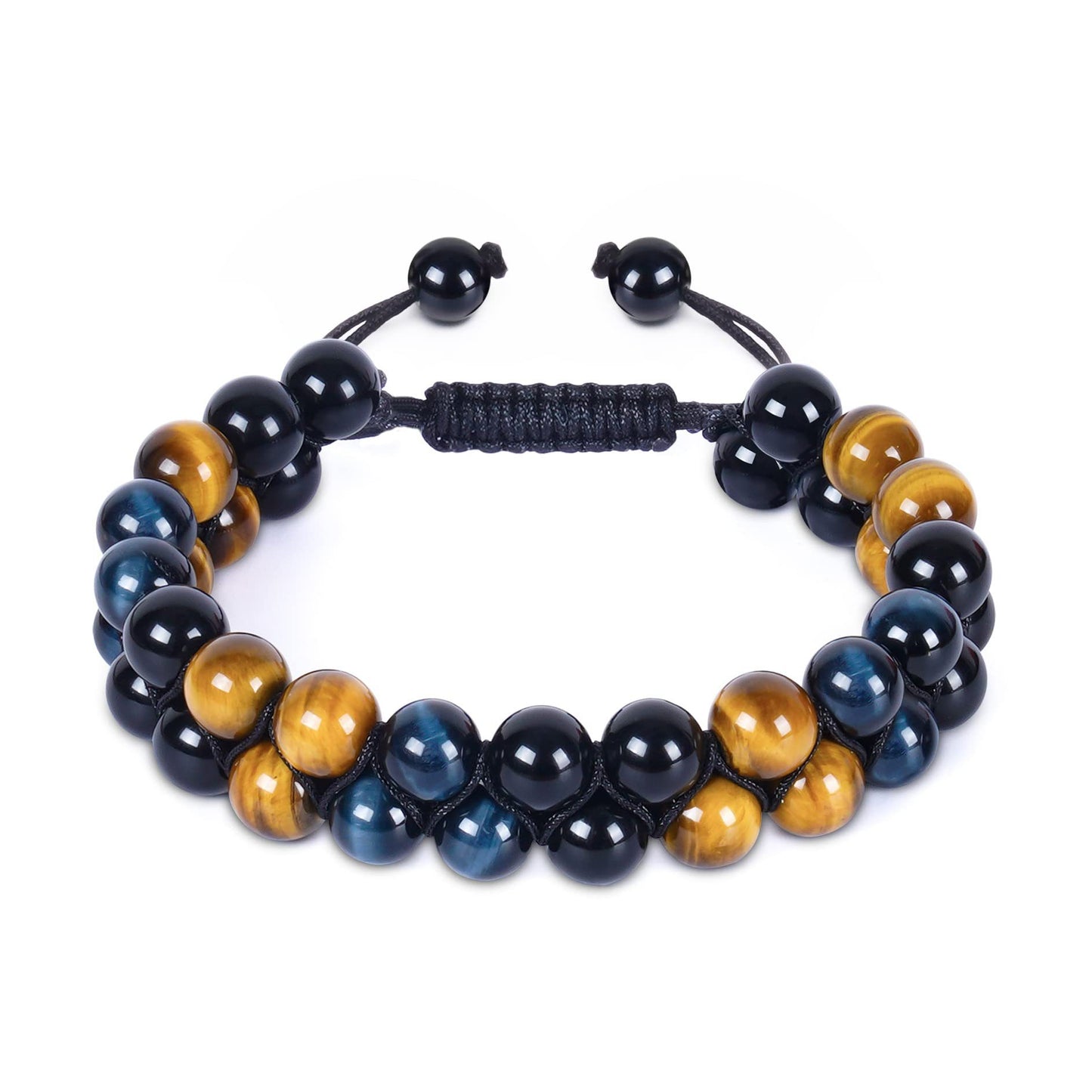 Natural Agate Bead String Bracelet