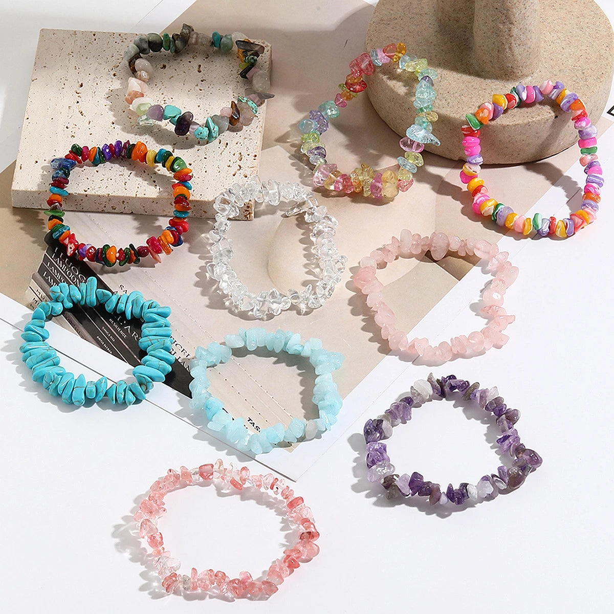 Crystal Irregular Beads Bracelets