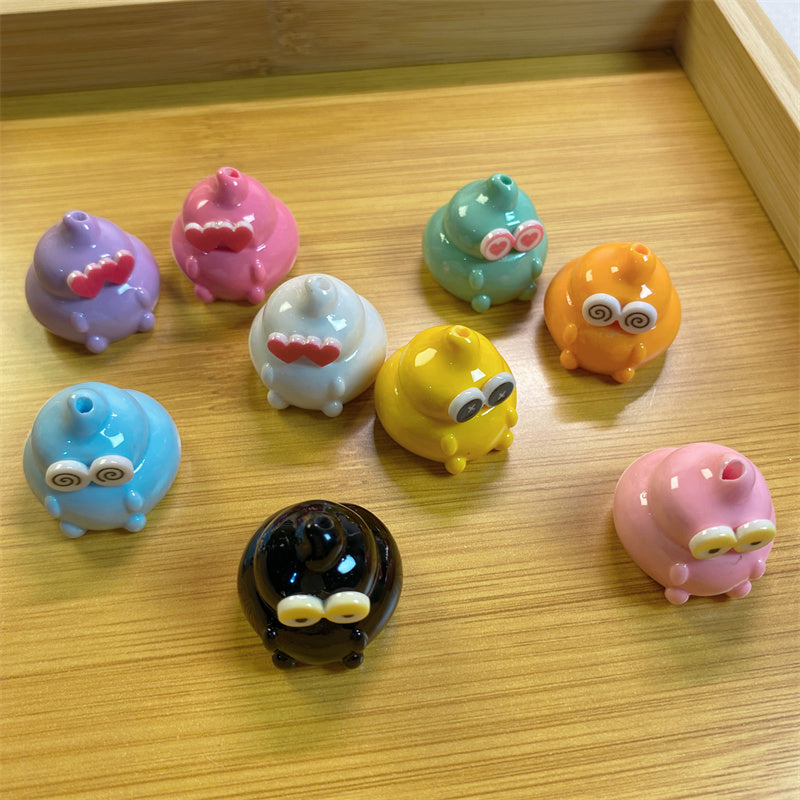 Cute Poopy Beads DIY Pen Decor