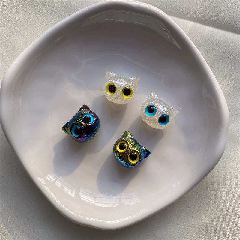 Owl Head Eye Beads DIY Pen Decor
