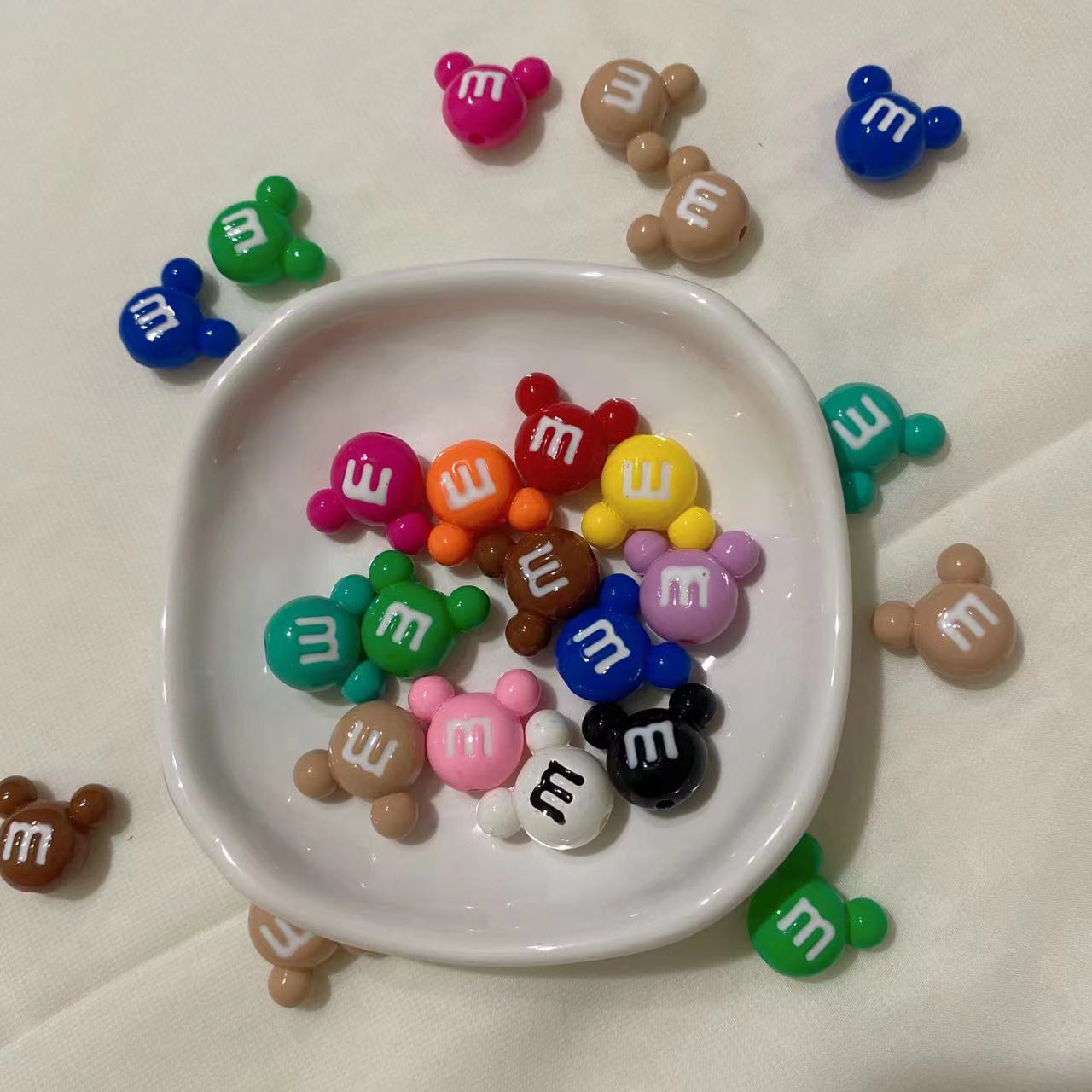 M Letter Mikey Head DIY Beads for Pen Decor DIY