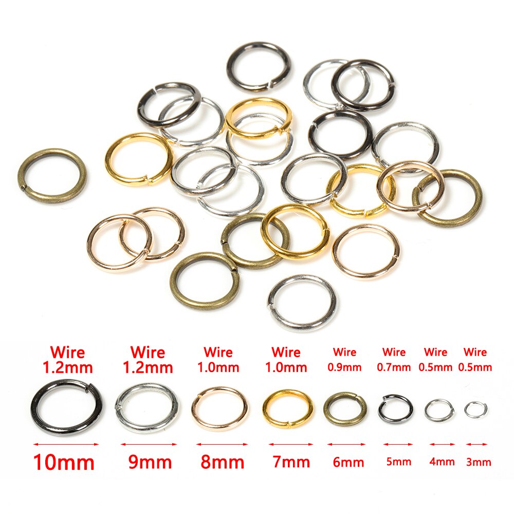 200pcs Open Circle Connectors DIY Jewelry