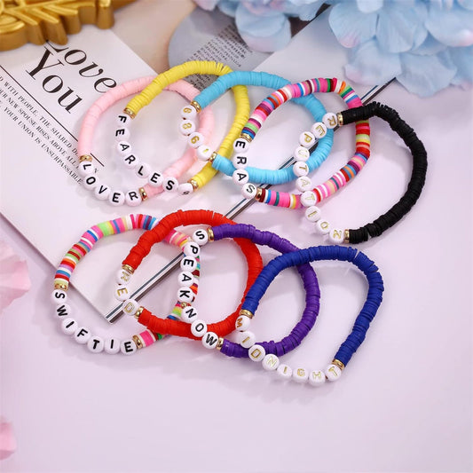 ERAS TOUR Taylor Friendship Clay Beads Bracelets