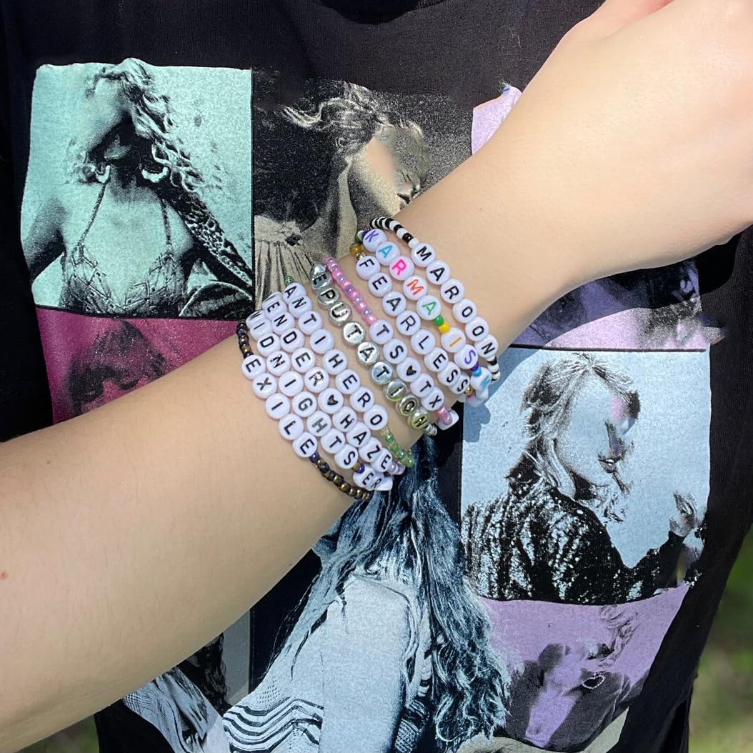 10pcs/set Bracelets TS Friendship Bracelets for Eras Tour