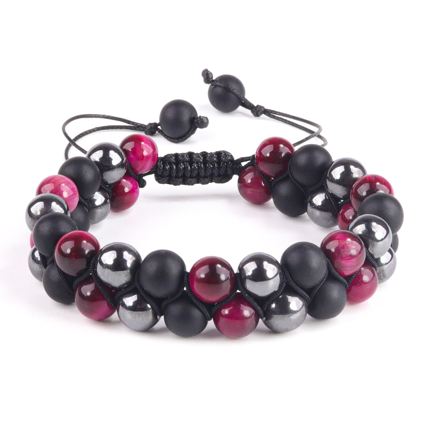Natural Agate Bead String Bracelet