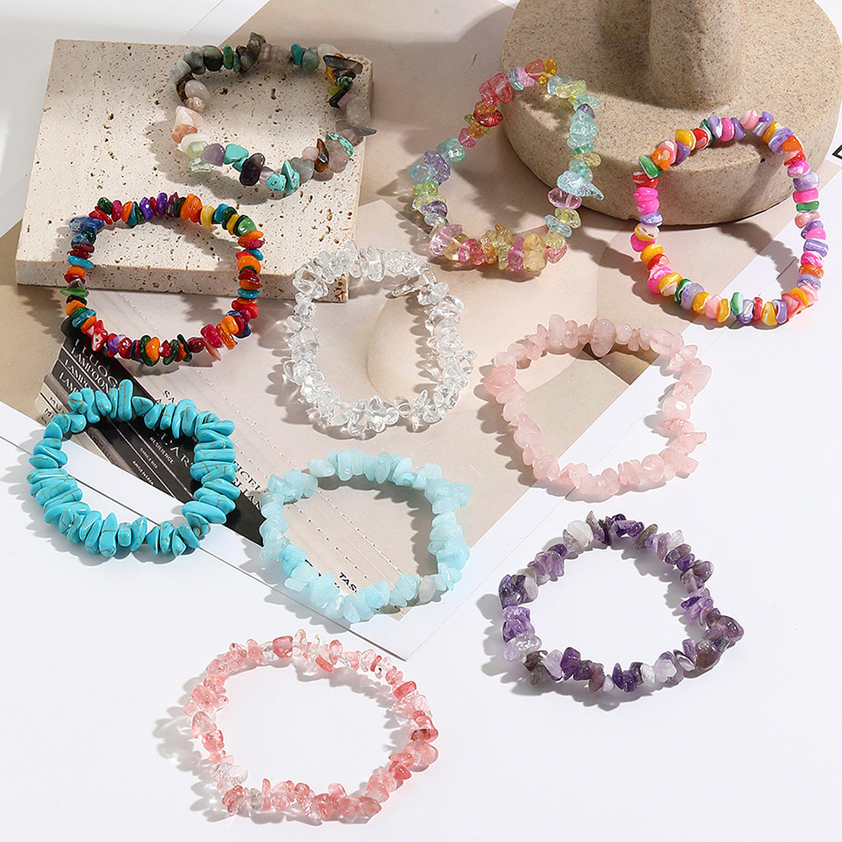 Crystal Irregular Beads Bracelets