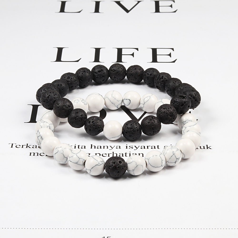 2pcs/set Natural Stone Beaded Bracelets