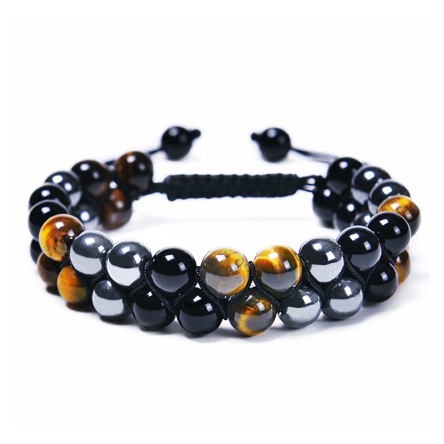 Natural Agate Bead String Bracelet