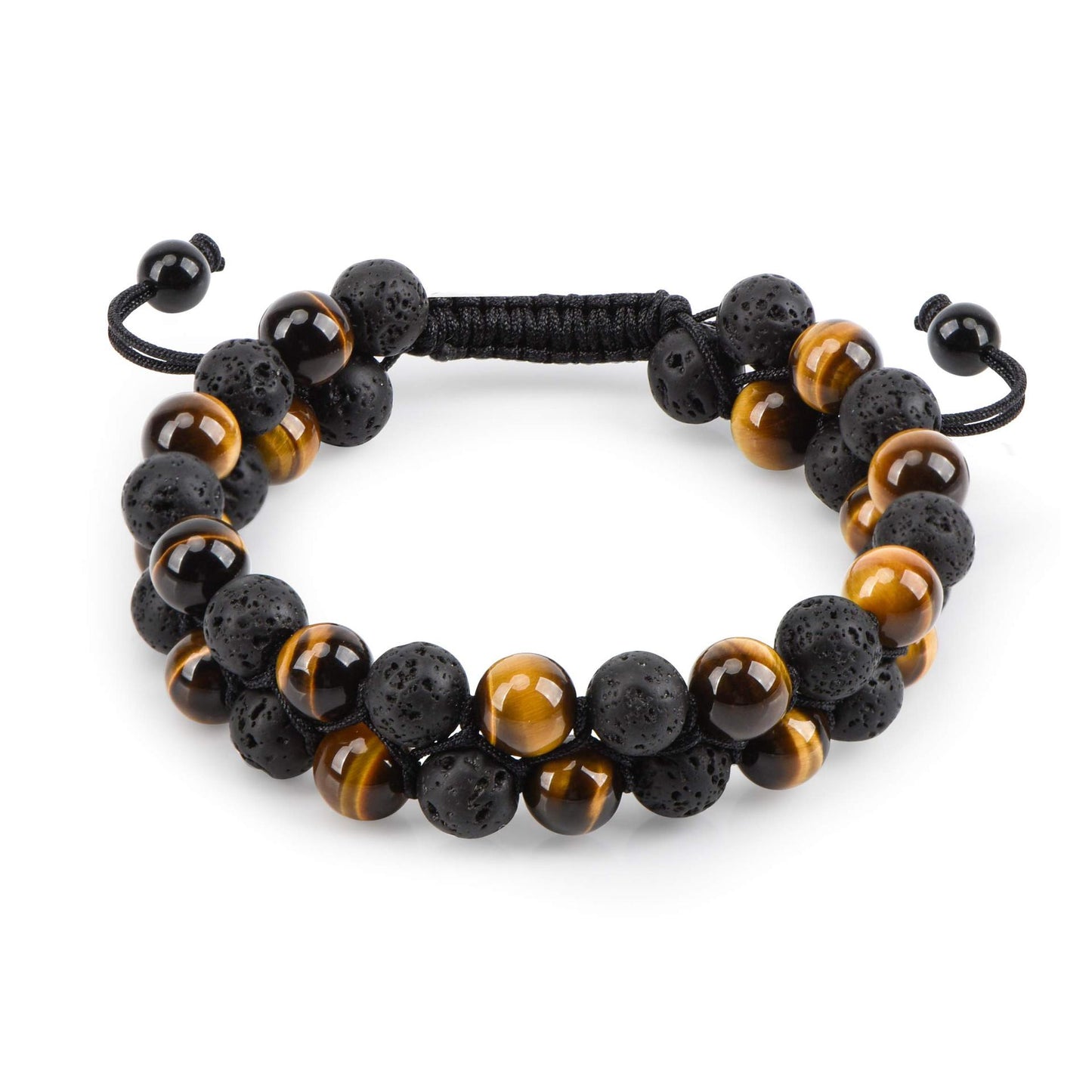 Natural Agate Bead String Bracelet