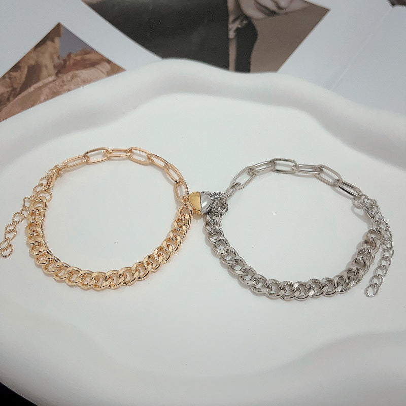 Alloy Couple Magnets Bracelets
