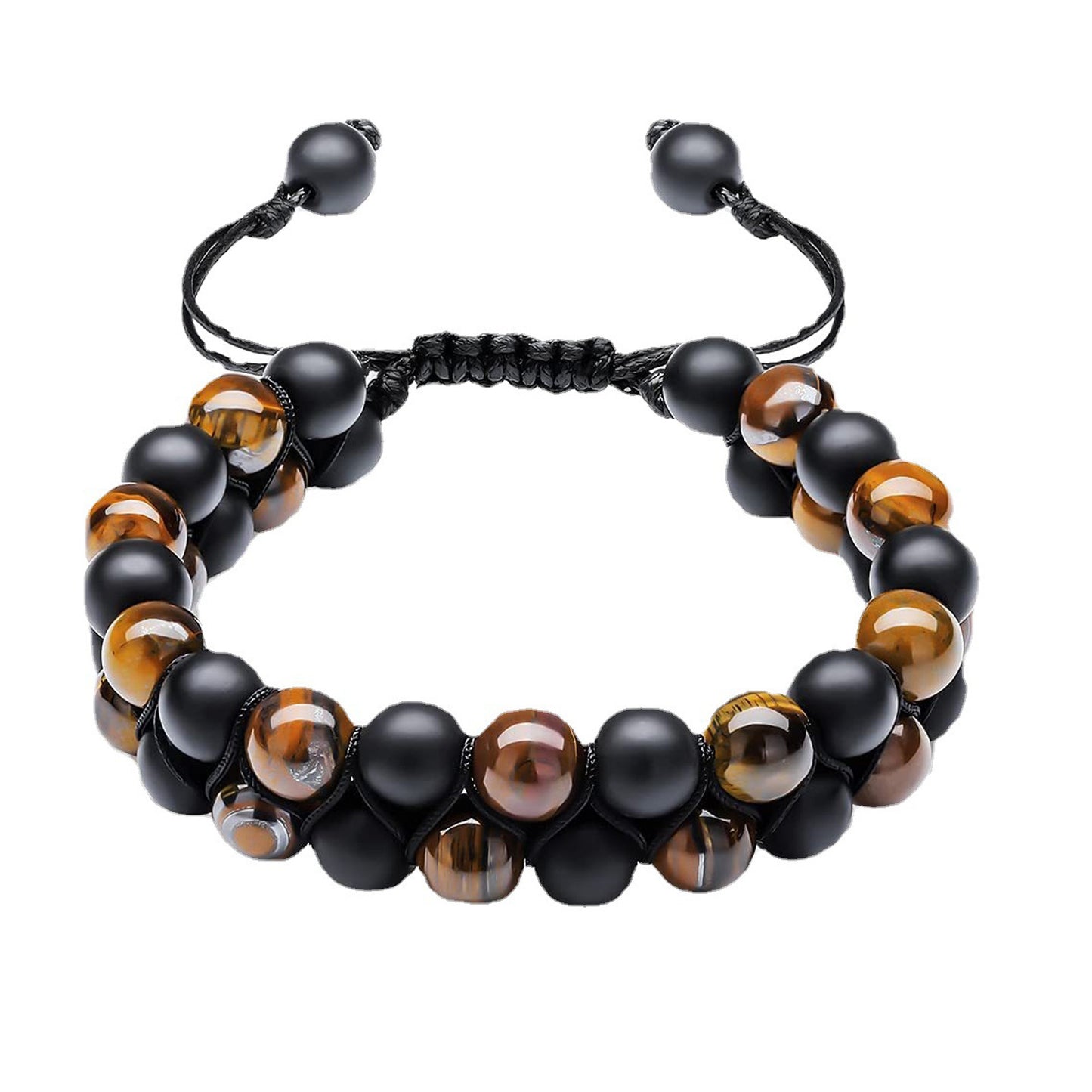 Natural Agate Bead String Bracelet