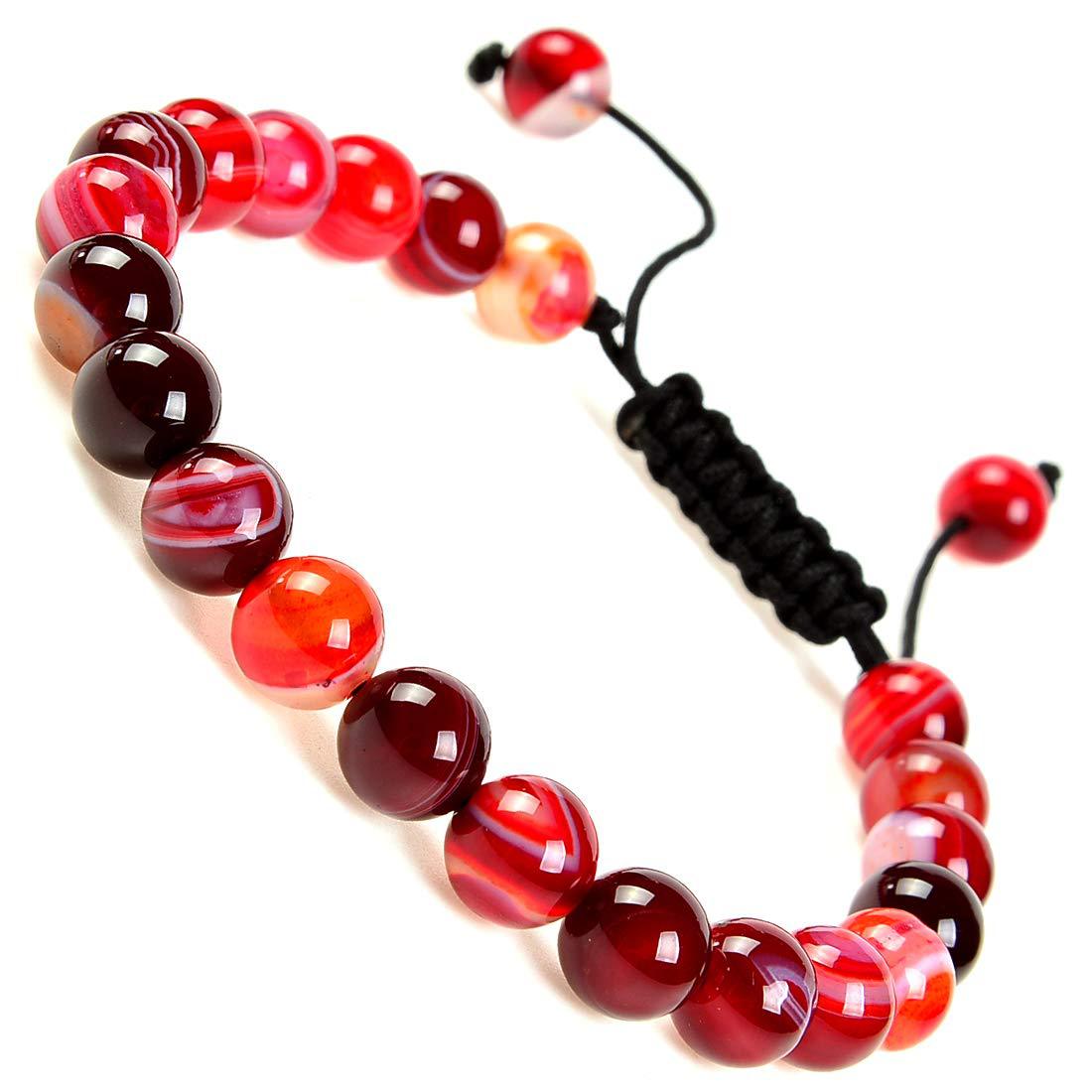 Crystal Agate Bead String Bracelets