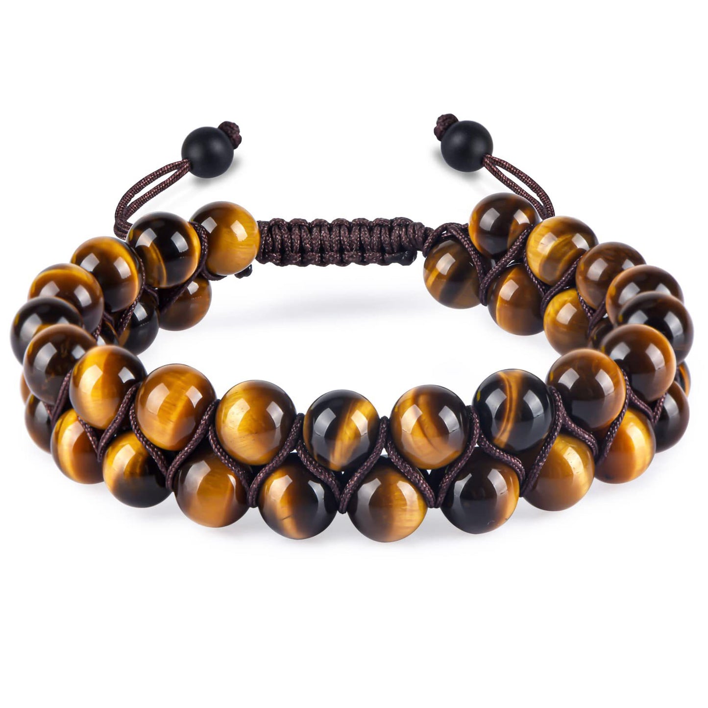 Natural Agate Bead String Bracelet