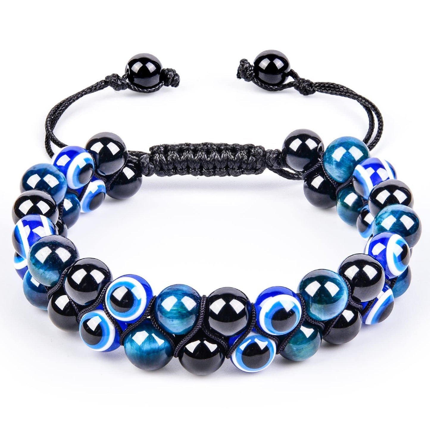Natural Agate Bead String Bracelet