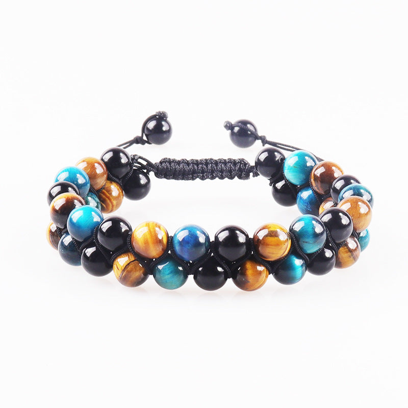 Natural Agate Bead String Bracelet