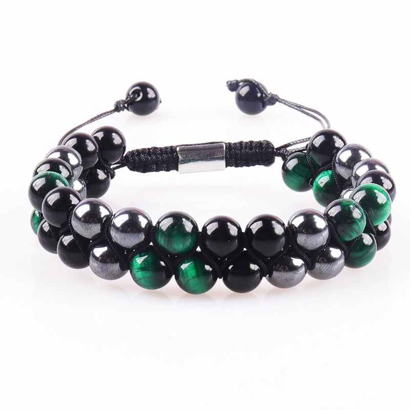 Natural Agate Bead String Bracelet