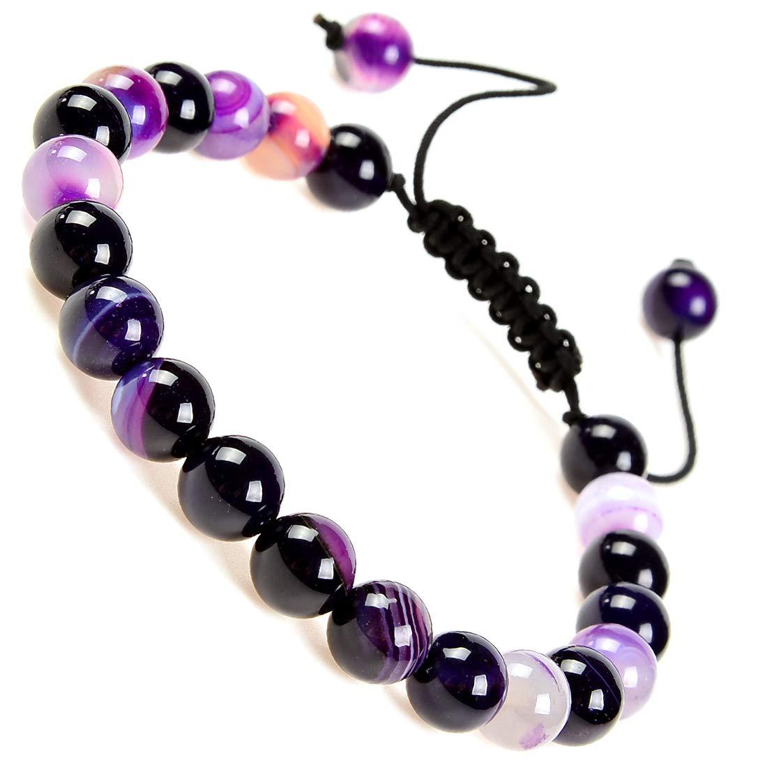 Crystal Agate Bead String Bracelets