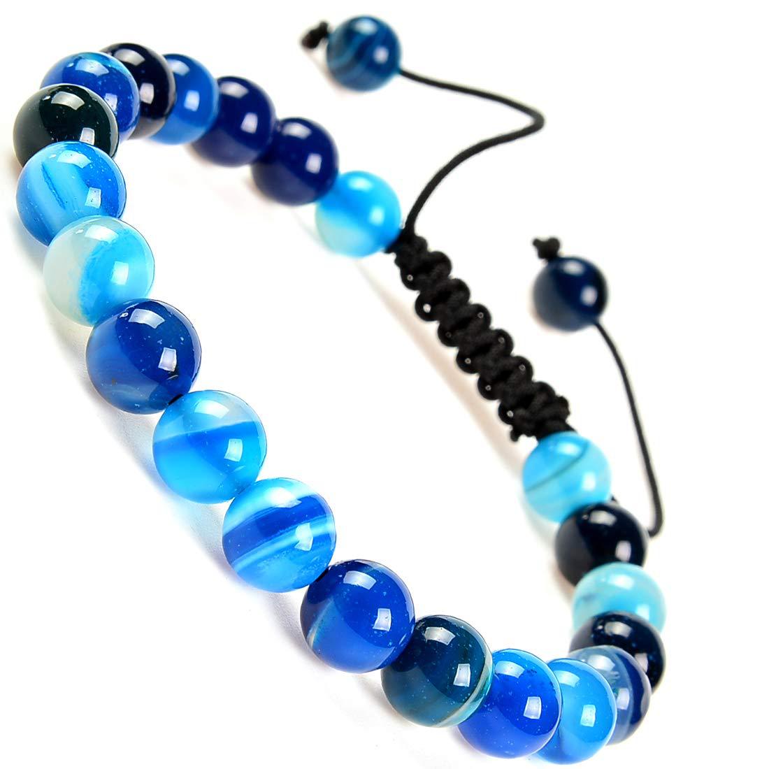 Crystal Agate Bead String Bracelets