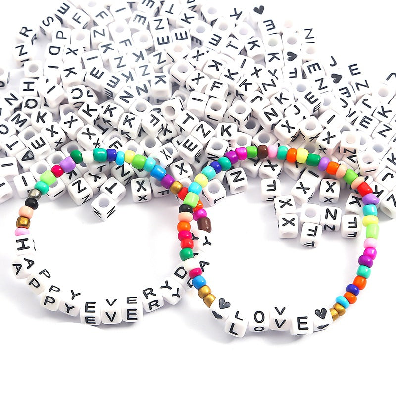 Acrylic Letter Number Beads Charms