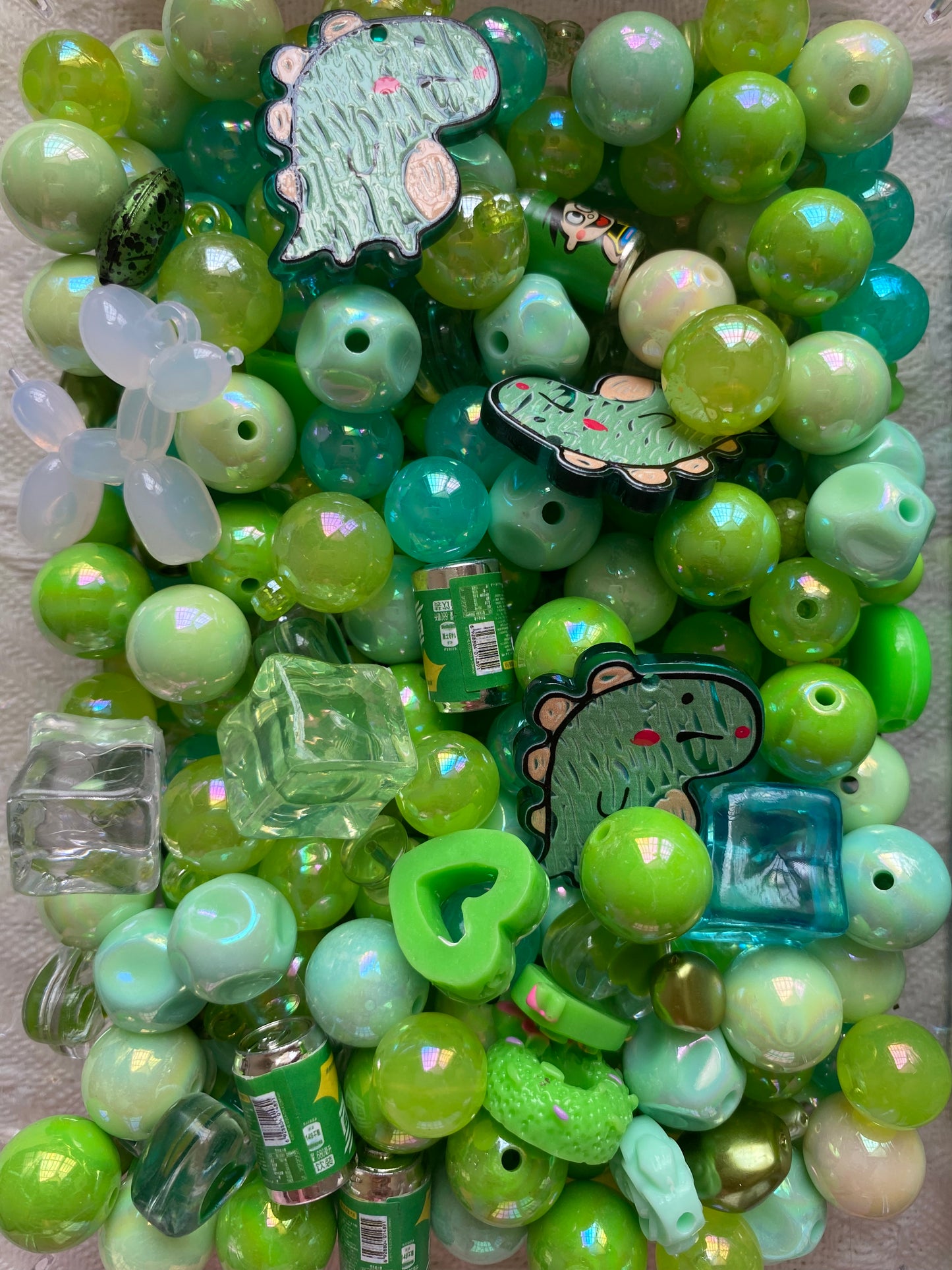 16mm Acrylic Mixed DIY Beads Charms