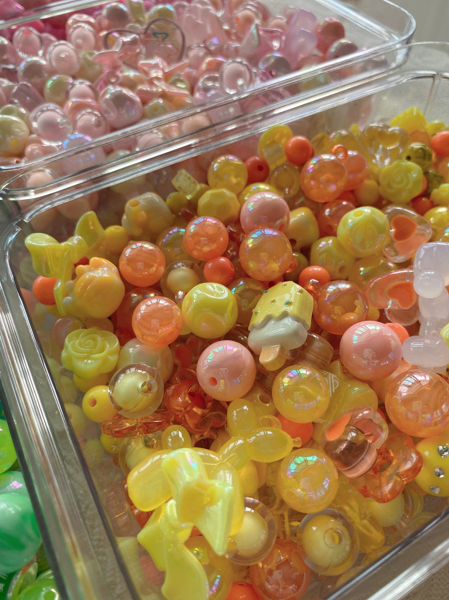 16mm Acrylic Mixed DIY Beads Charms