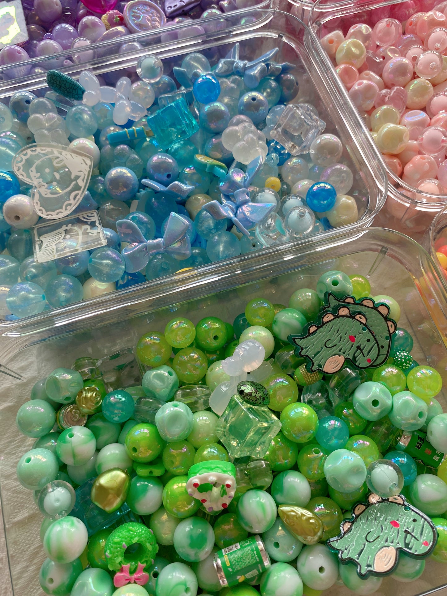 16mm Acrylic Mixed DIY Beads Charms