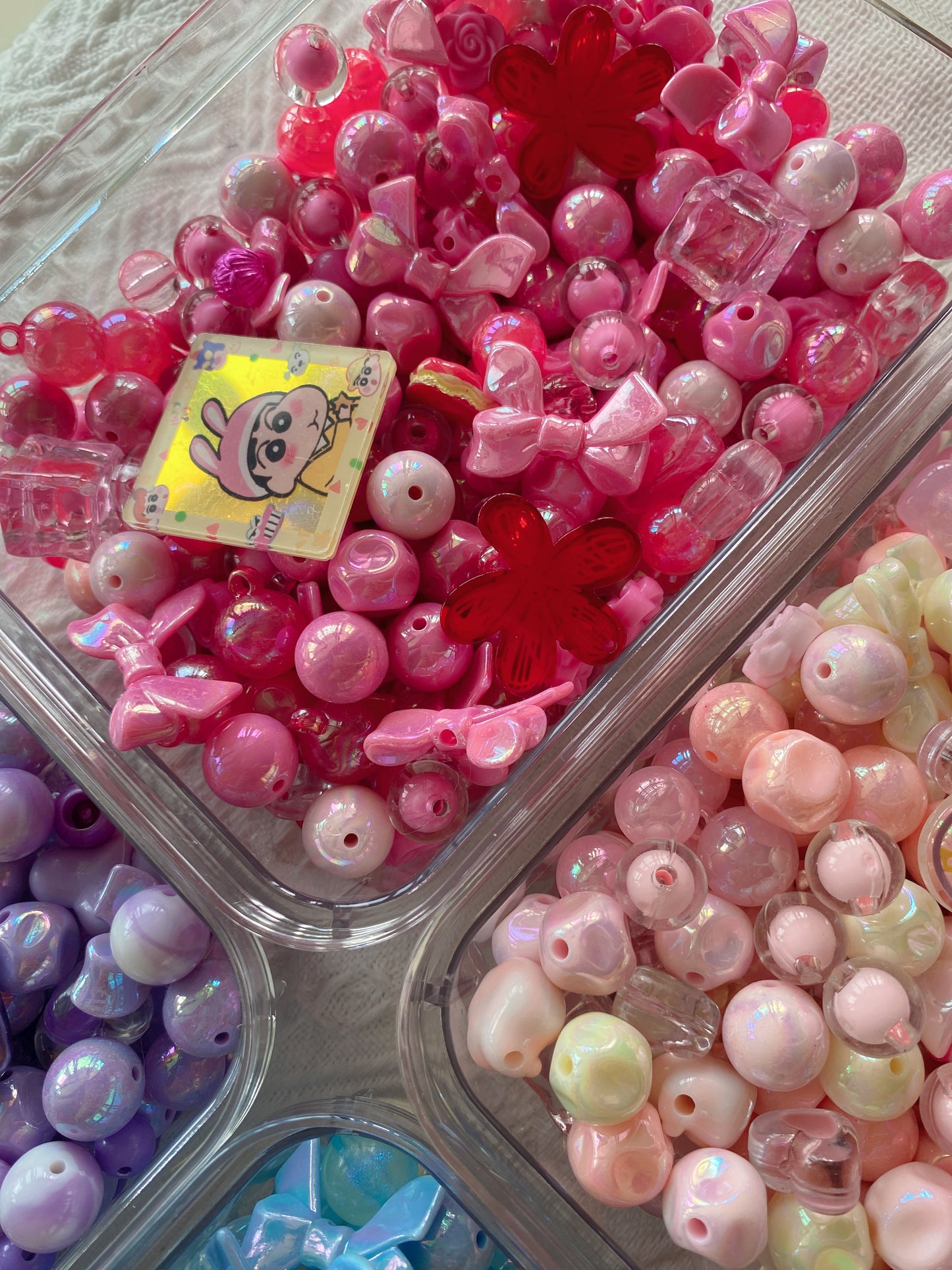16mm Acrylic Mixed DIY Beads Charms