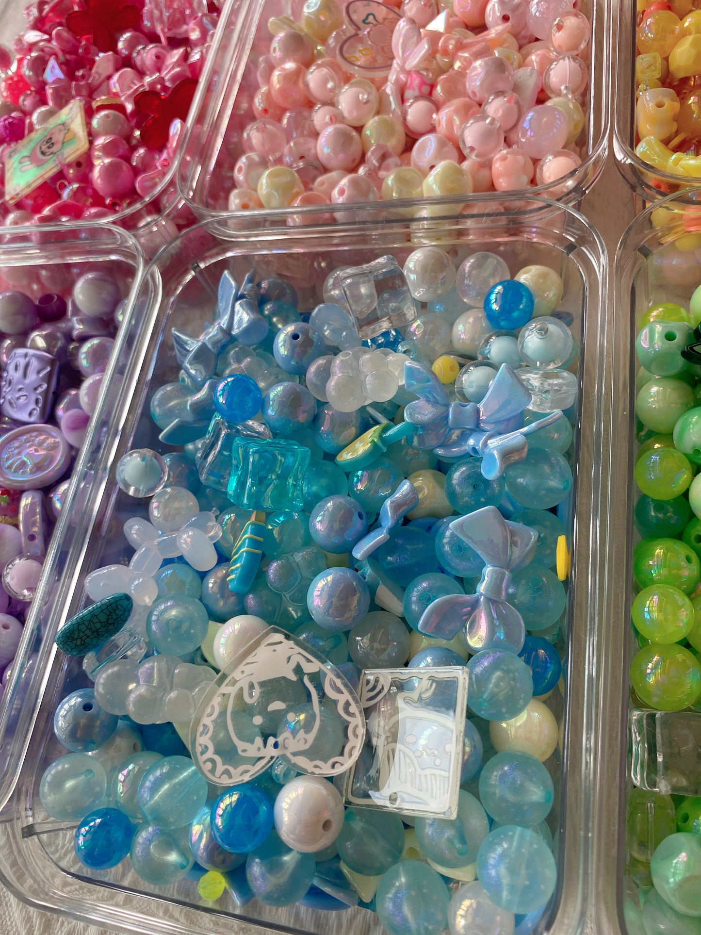 16mm Acrylic Mixed DIY Beads Charms