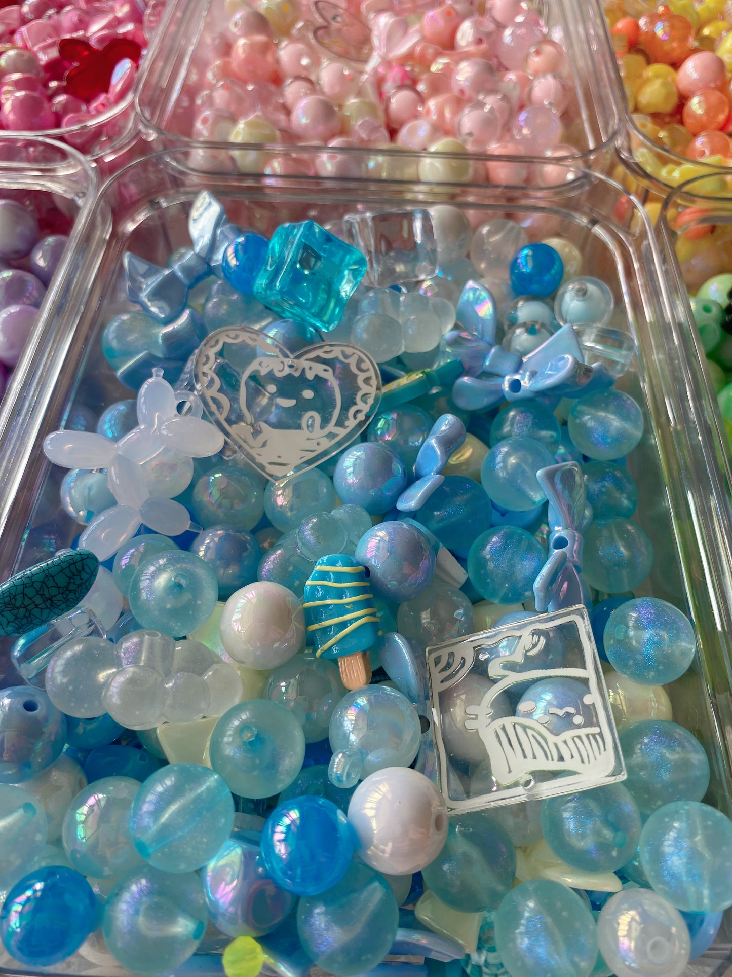16mm Acrylic Mixed DIY Beads Charms