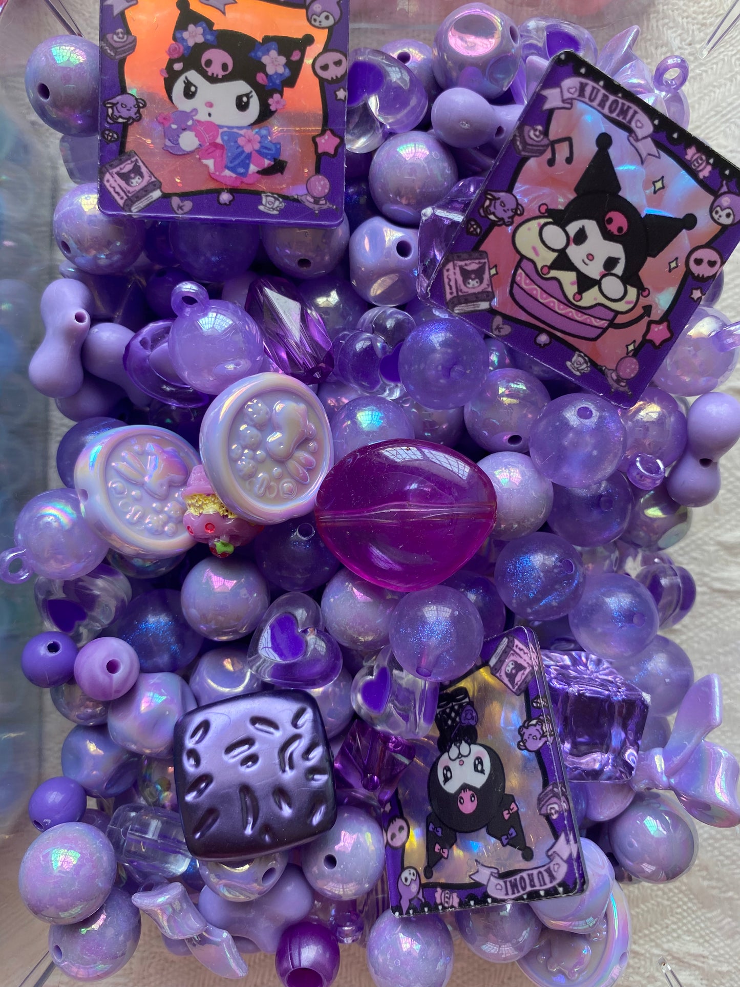 16mm Acrylic Mixed DIY Beads Charms