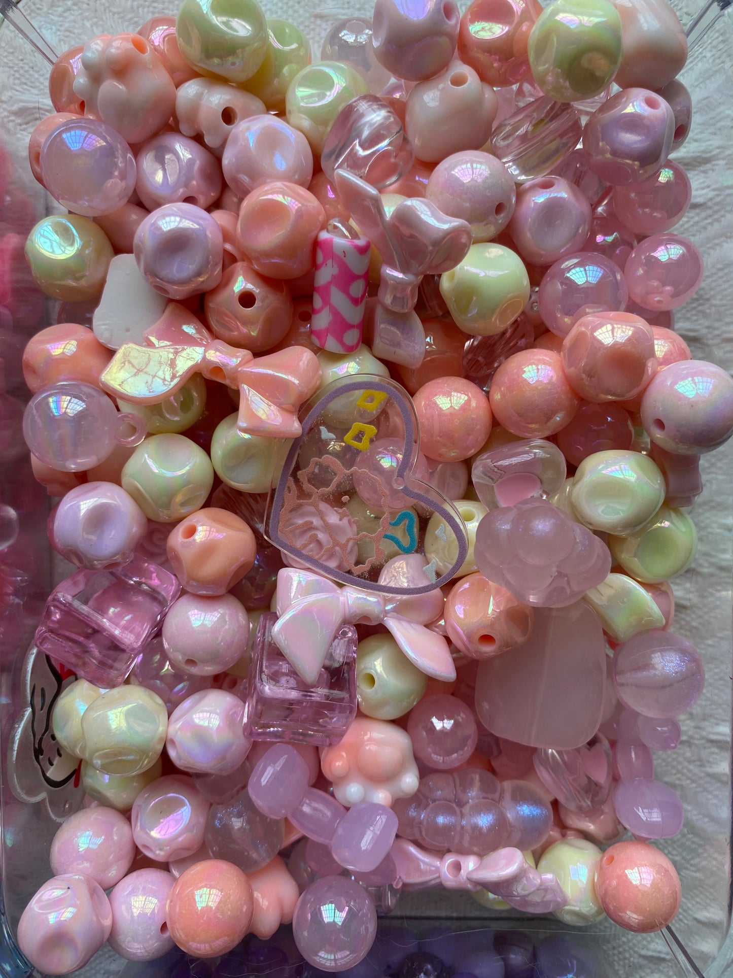 16mm Acrylic Mixed DIY Beads Charms