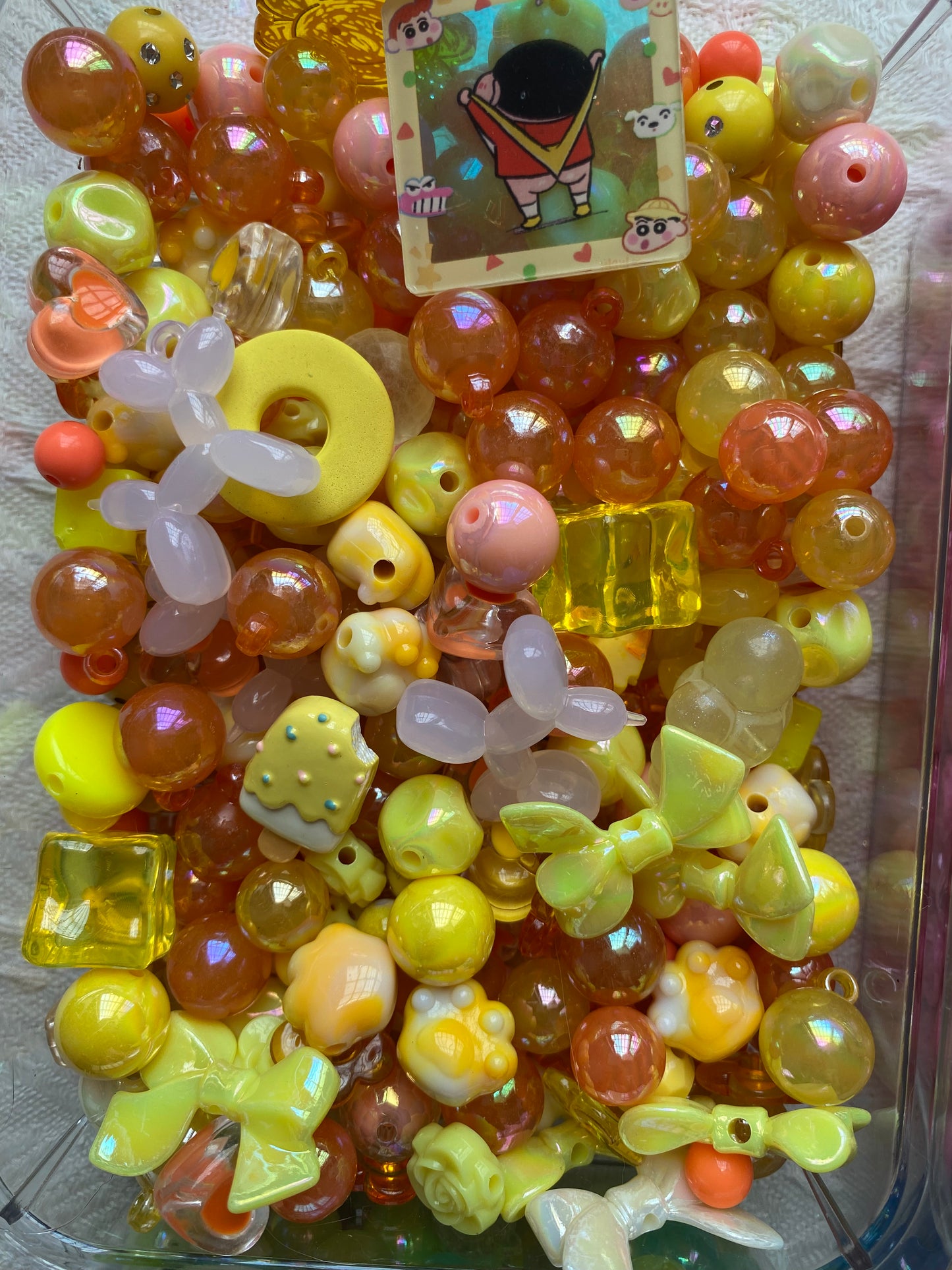 16mm Acrylic Mixed DIY Beads Charms
