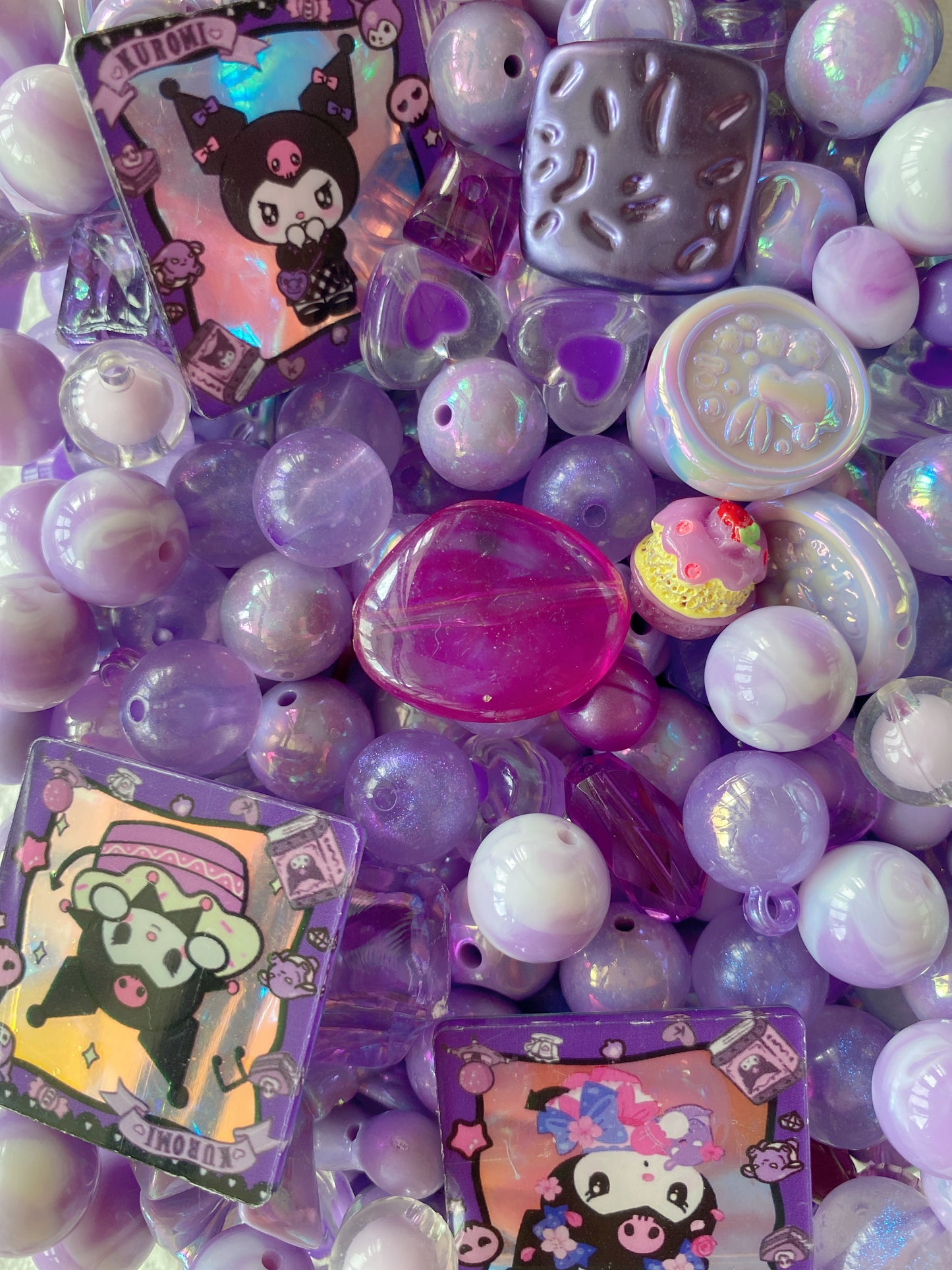 16mm Acrylic Mixed DIY Beads Charms