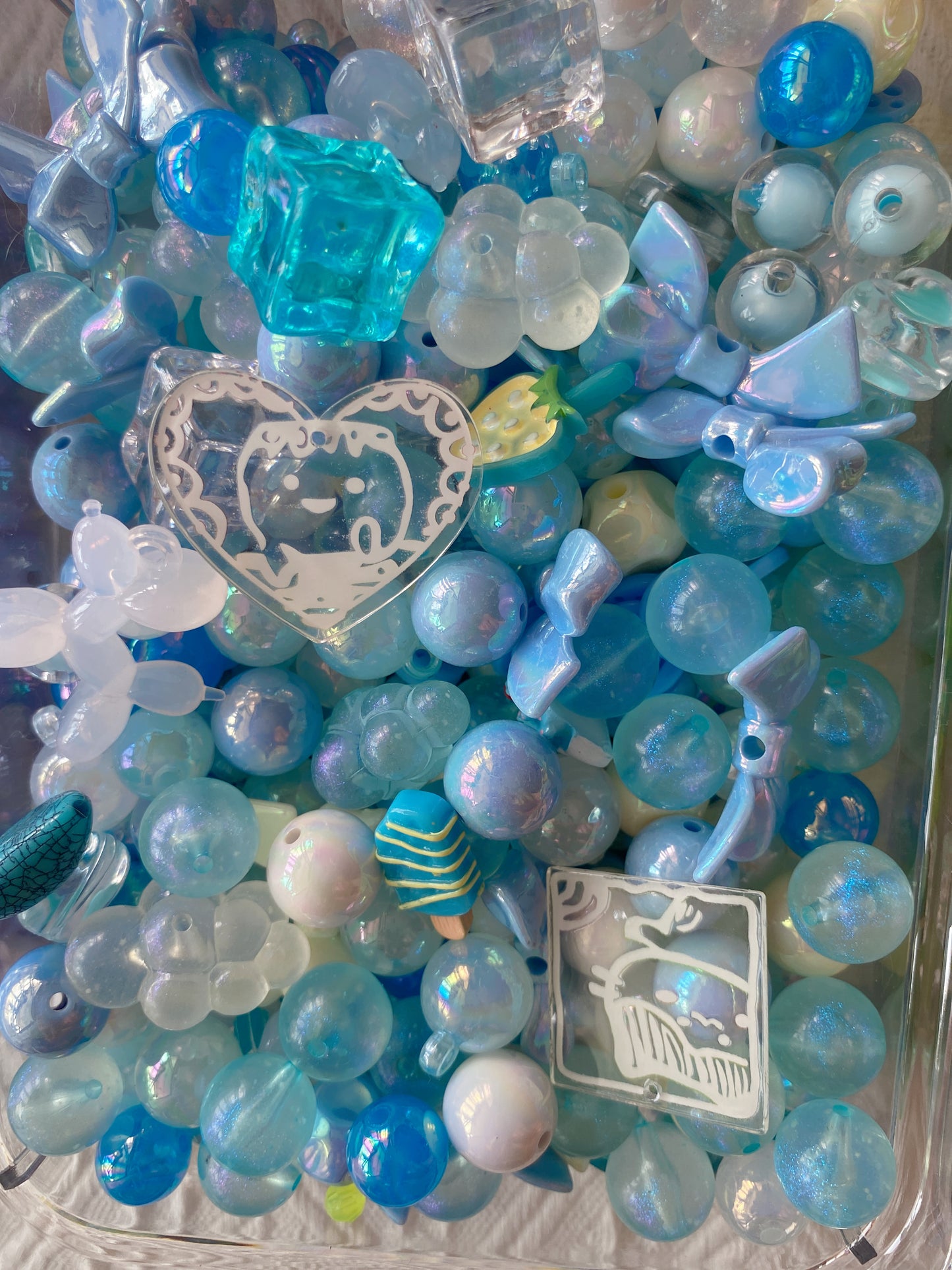 16mm Acrylic Mixed DIY Beads Charms