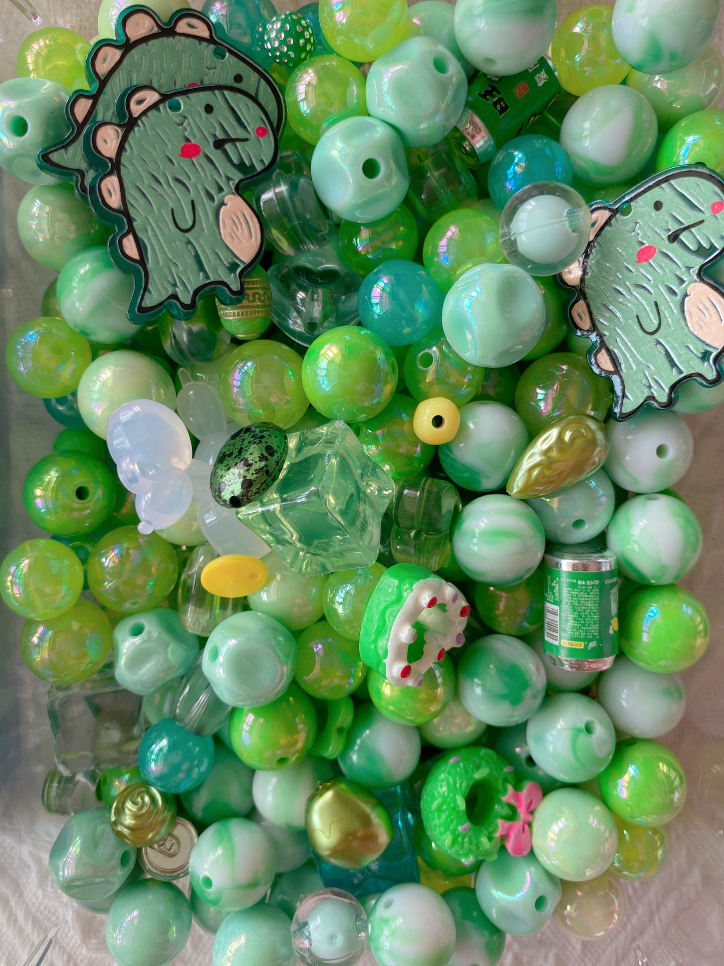 16mm Acrylic Mixed DIY Beads Charms