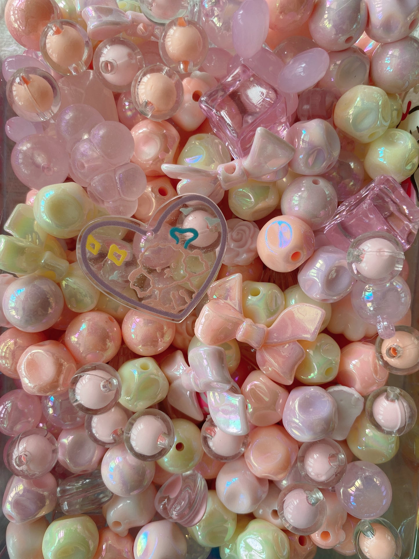 16mm Acrylic Mixed DIY Beads Charms