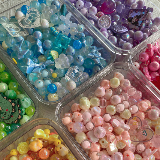 16mm Acrylic Mixed DIY Beads Charms