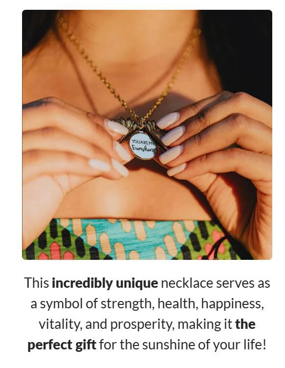 You Are My Sunshine Necklace