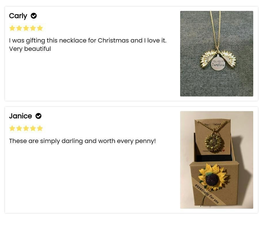 You Are My Sunshine Necklace