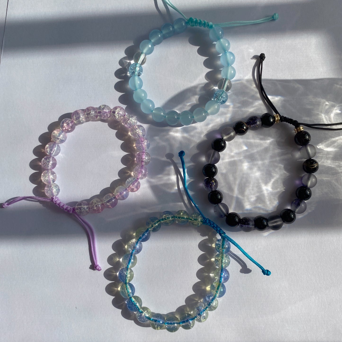 Glass Beads String Bracelet