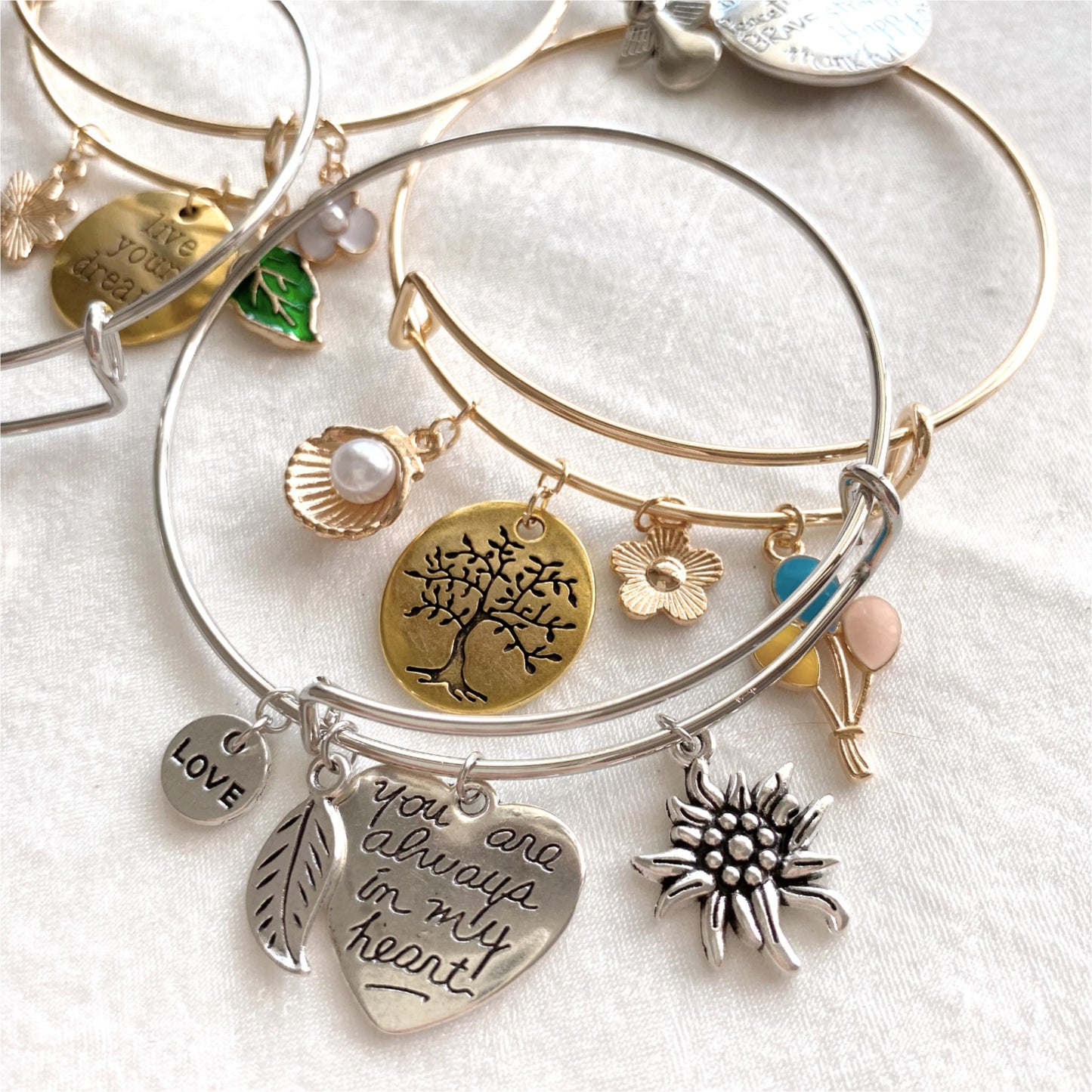 Charms Bangle Bracelets