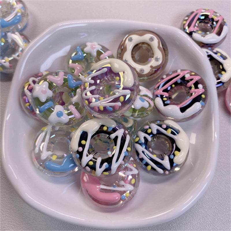 Handpainted Clear Beads DIY Pen Decor