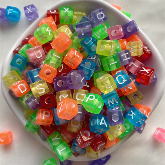 Letter Beads for DIY Pen Keychain Bracelet Making