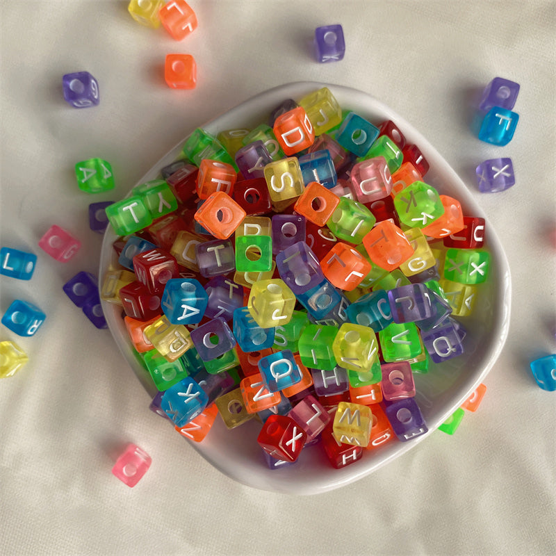 Letter Beads for DIY Pen Keychain Bracelet Making