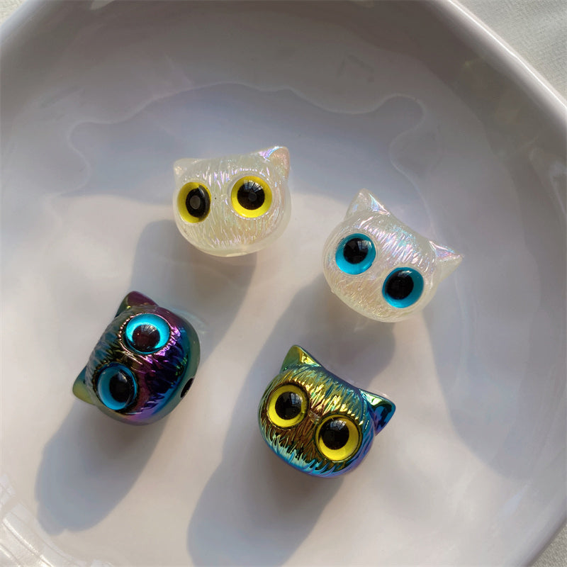 Owl Head Eye Beads DIY Pen Decor