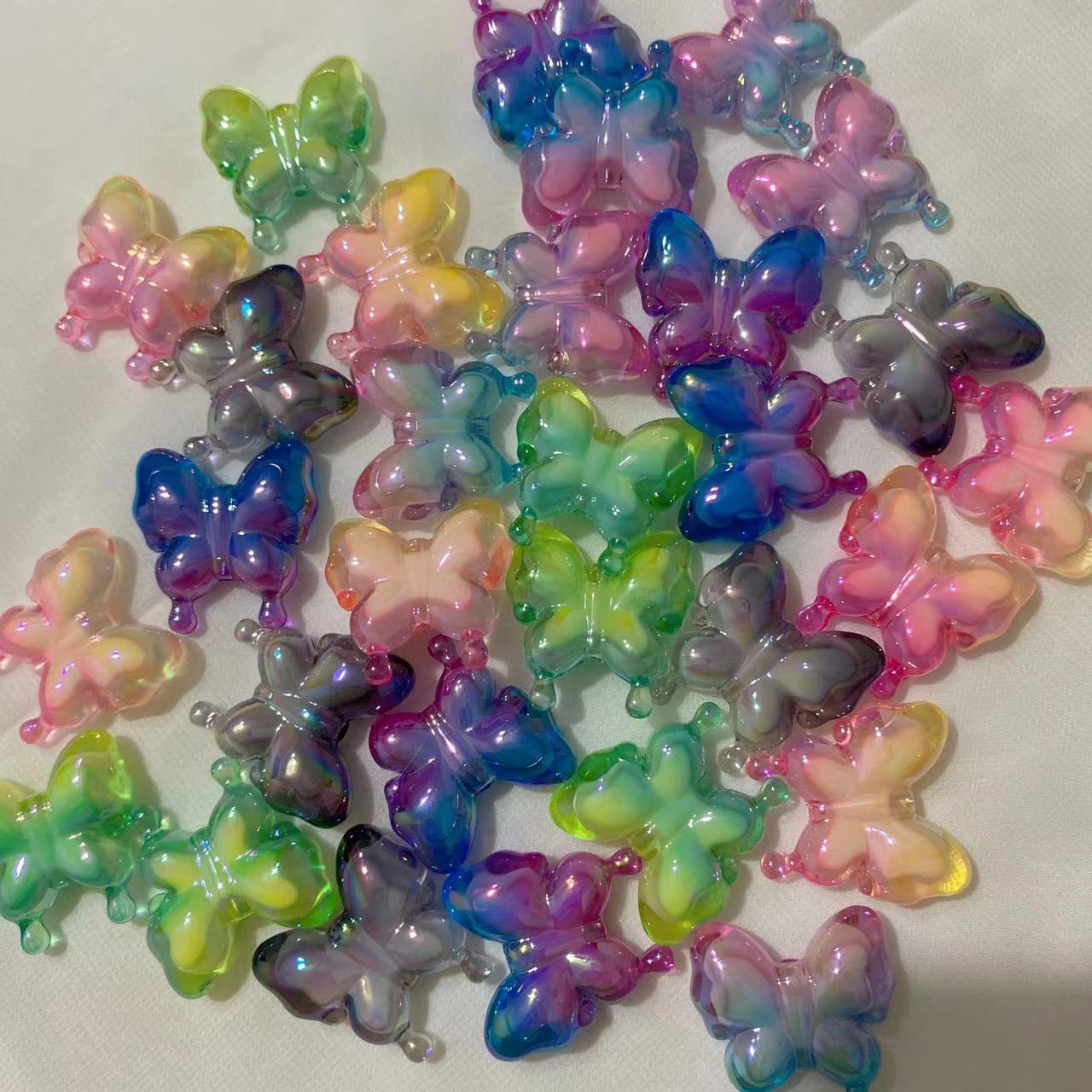 Colorful Shiny Butterfly DIY Beads