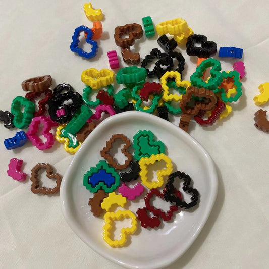 Hollow Heart DIY Beads for Pen Keychain