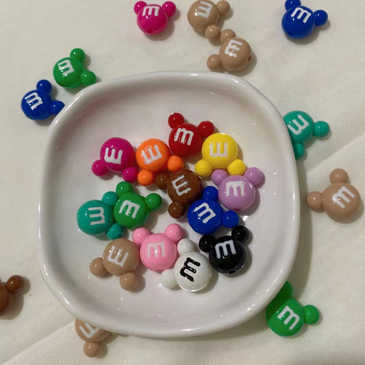 M Letter Mikey Head DIY Beads for Pen Decor DIY