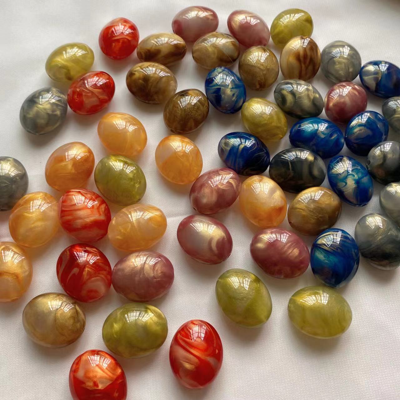 Beautiful Pebbles Color DIY Beads Big Size 29x24mm