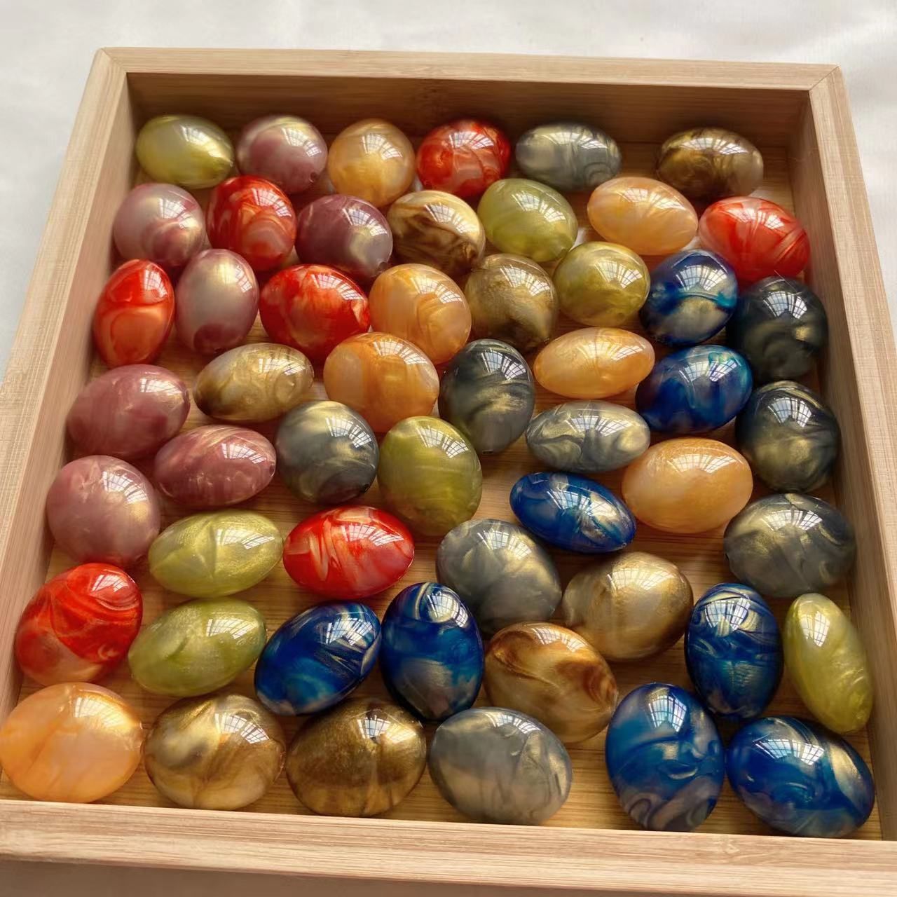 Beautiful Pebbles Color DIY Beads Big Size 29x24mm